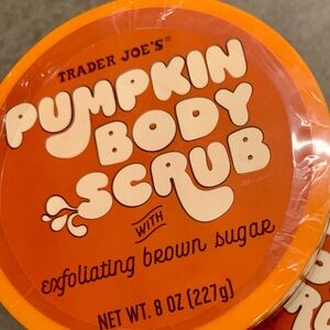 ONE Trader Joe’s Pumpkin Body Butter Bath Shower Brown Sugar Moisturizing Scrub
